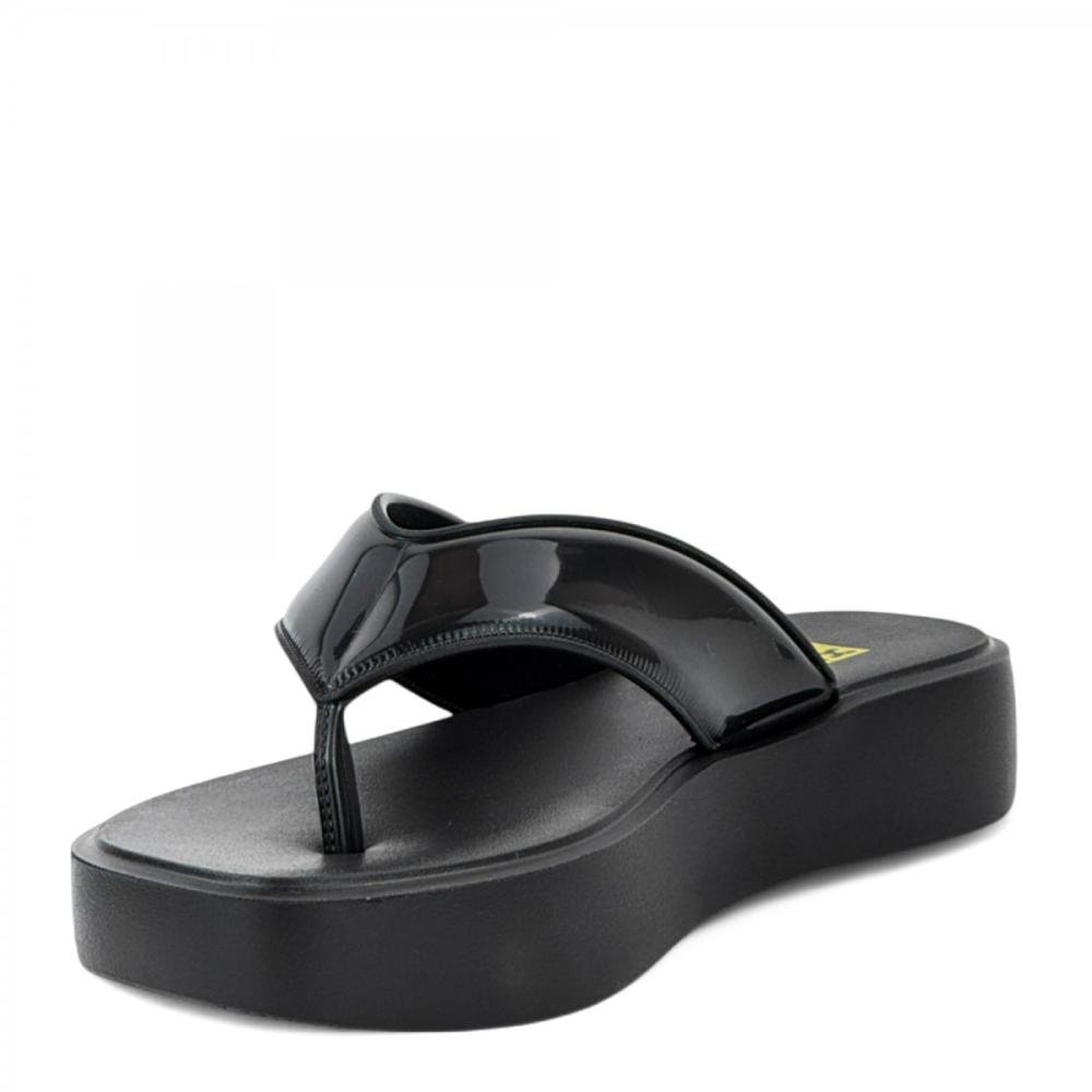 Tamanco Dedo Plataforma Leve Zaxy Feminino Preto 2