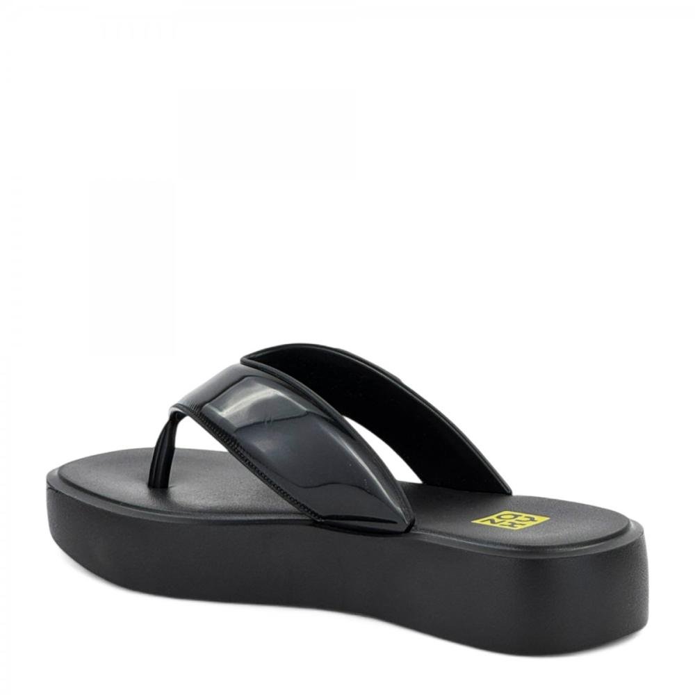 Tamanco Dedo Plataforma Leve Zaxy Feminino Preto 3