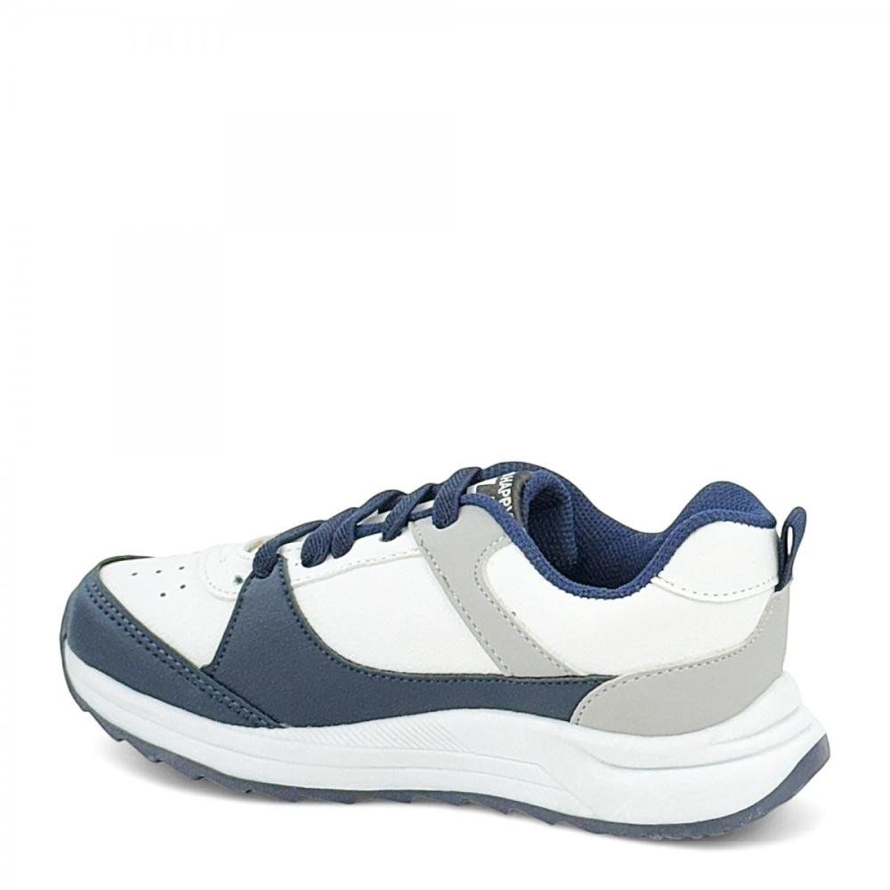 Tênis Casual Confortvável Club Happy Infantil Menino Azul/Branco 3