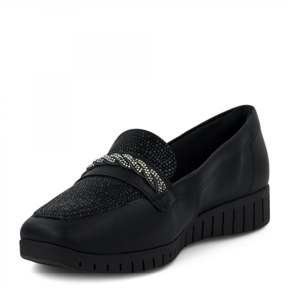 Sapato Mocassim Conforto Campesí Feminino Preto 2