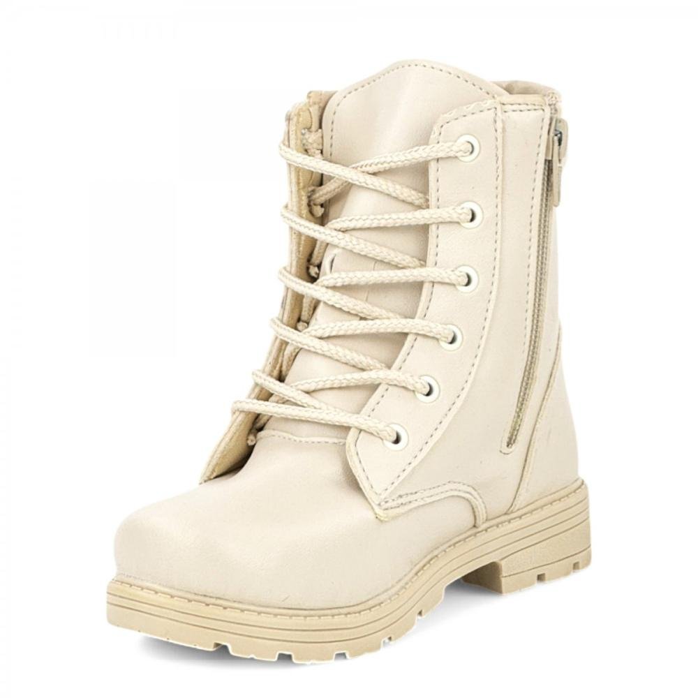 Coturno Casual Baixo Doce Pé Infantil Menina Bege 2