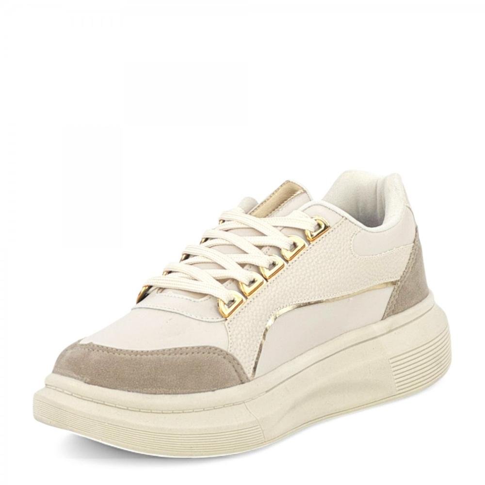 Tênis Casual Sola Alta Vivanz Feminino Off White 2