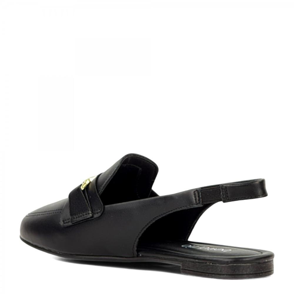 Mule Casual com Tira Elástica Beira Rio Feminino Preto 3