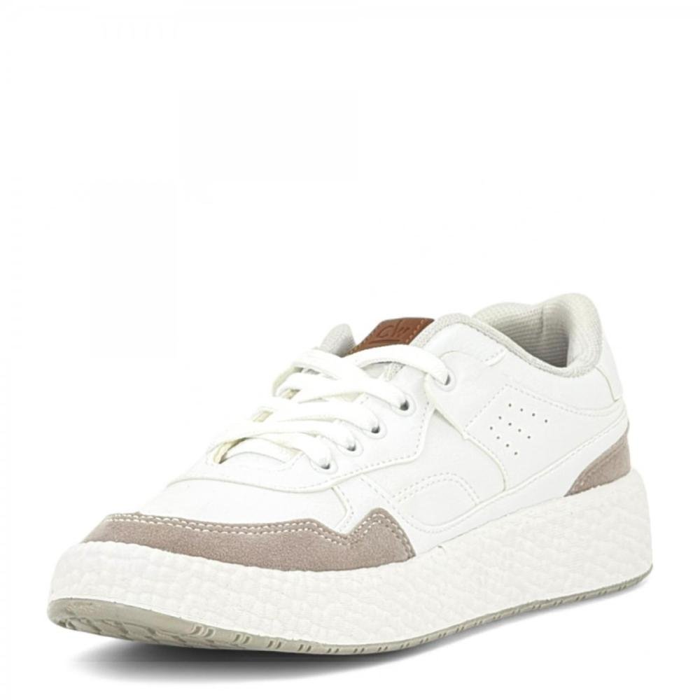 Tênis Casual Comfortway Masculino Branco/Cinza 2