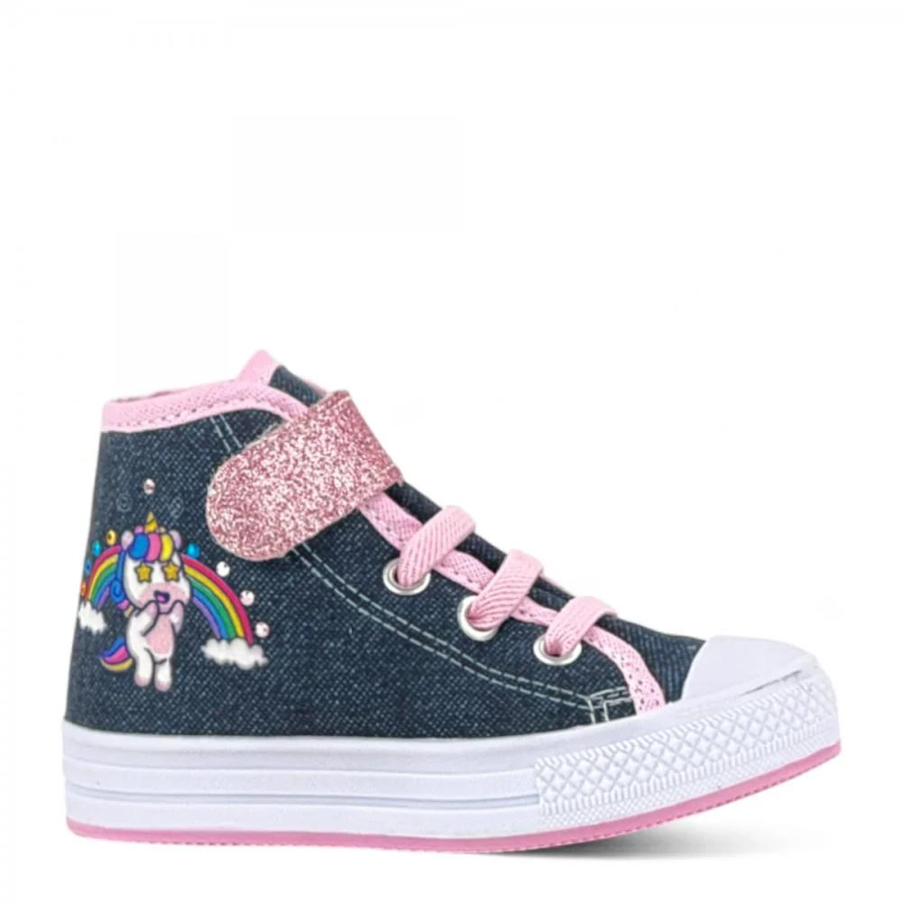 Tênis Botinha Unicórnio Glitter Winipeg Baby Menina