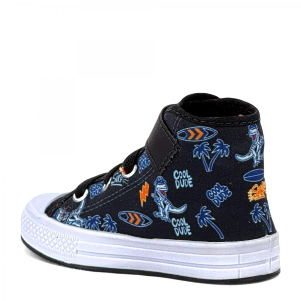 Tênis Botinha Dinossauro Winipeg Baby Menino Preto 3