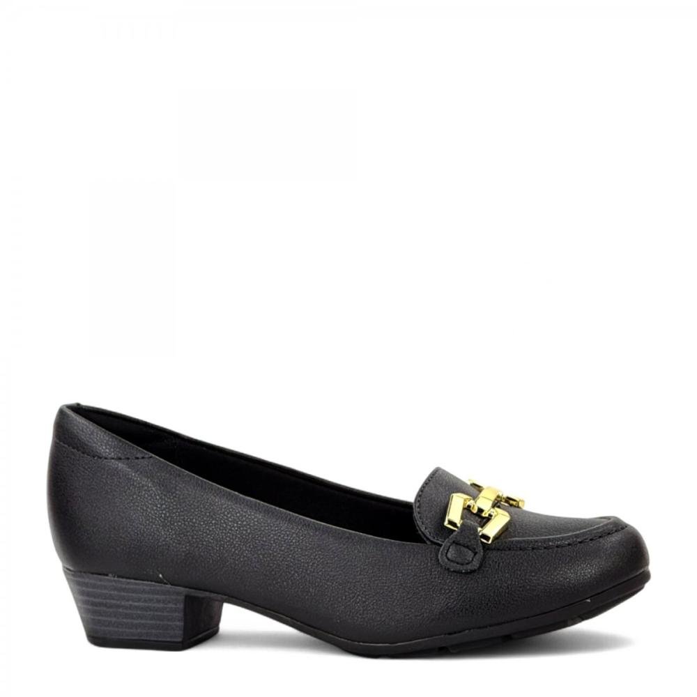 Sapato Salto Baixo Casual Modare Feminino Preto 1