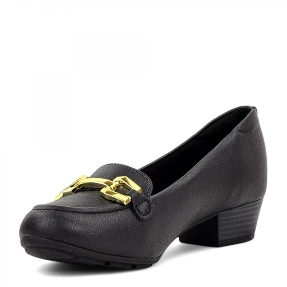 Sapato Salto Baixo Casual Modare Feminino Preto 2
