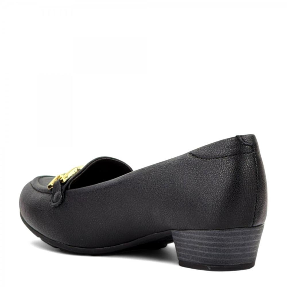 Sapato Salto Baixo Casual Modare Feminino Preto 3