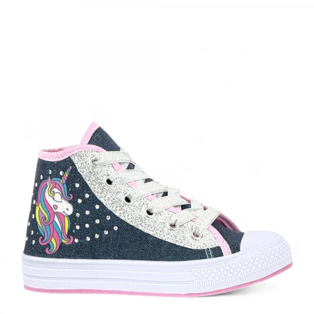 Tênis Botinha Unicórnio Glitter Winipeg Infantil Menina
