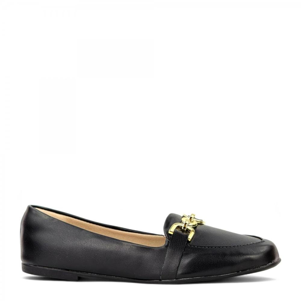 Mocassim Casual Ellegance Feminino Preto 1