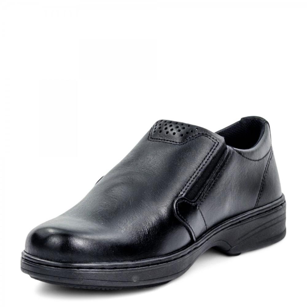 Sapato Social Couro Calce Fácil Pegada Masculino Preto 2