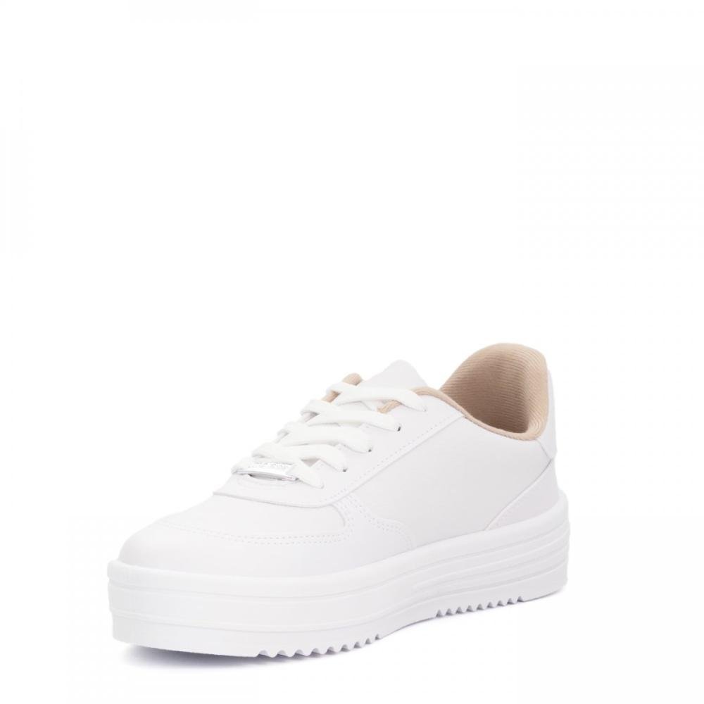 Tênis Flat Casual Moleca Feminino Branco 2