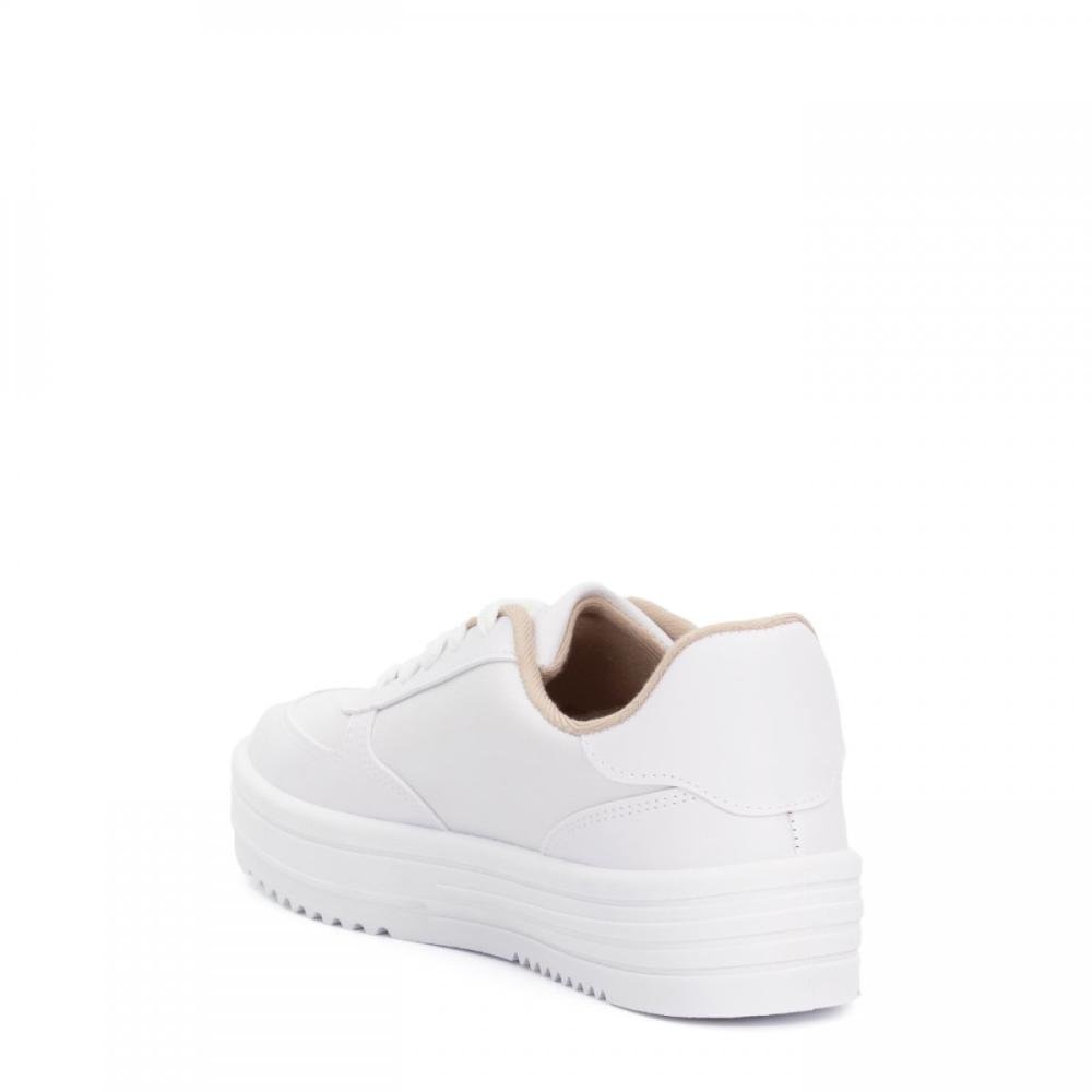 Tênis Flat Casual Moleca Feminino Branco 3