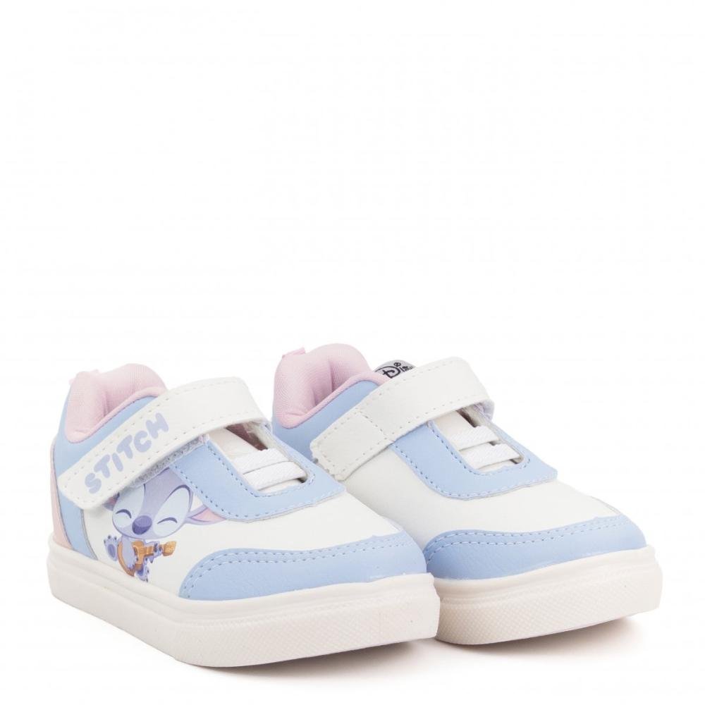 Tênis Calce Fácil STITCH Dyan Infantil Menina Branco/Azul 2