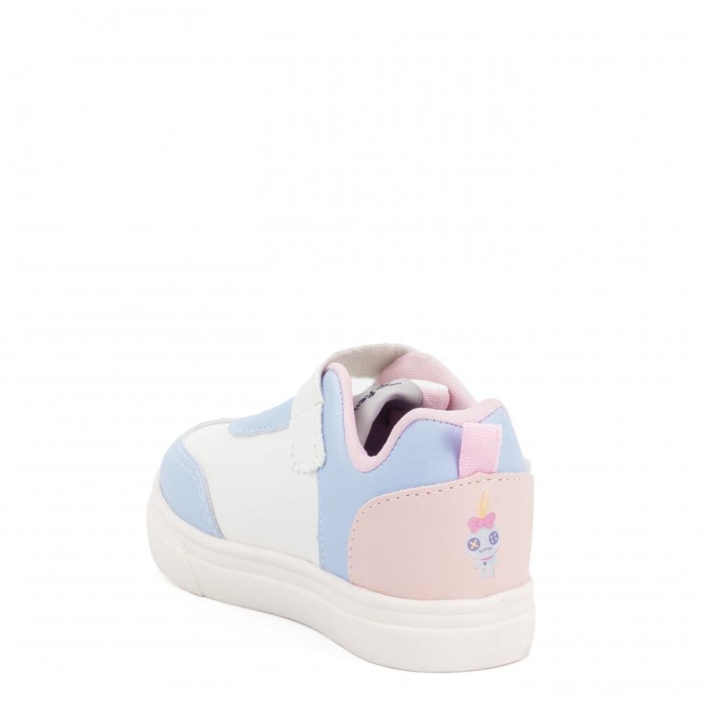 Tênis Calce Fácil STITCH Dyan Infantil Menina Branco/Azul 3