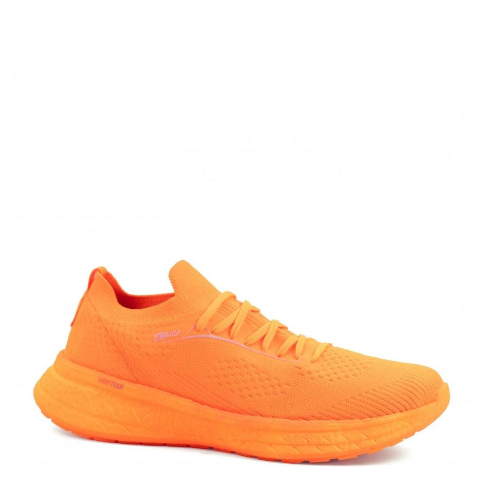 Tênis Esportivo Knit Activitta Masculino Laranja 1