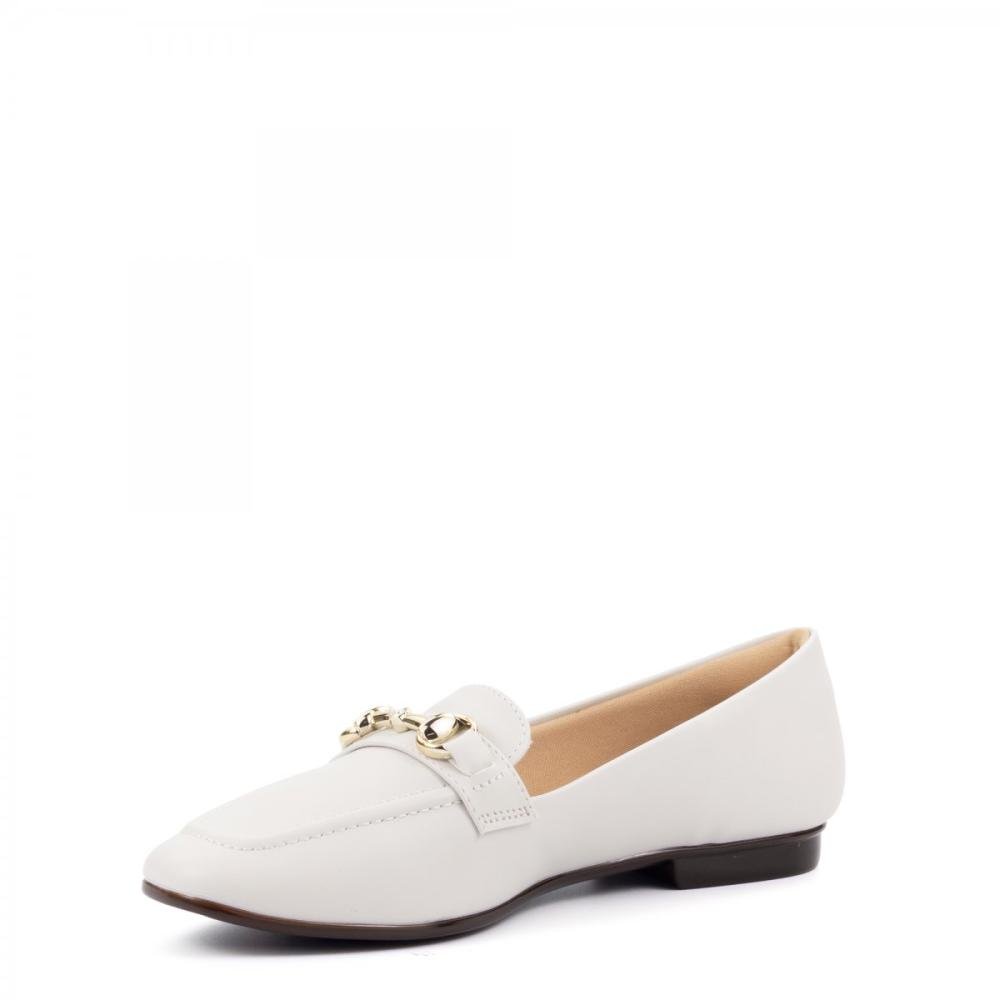 Sapatilha Casual Enfeite Confort Gel Feminina Branco 5