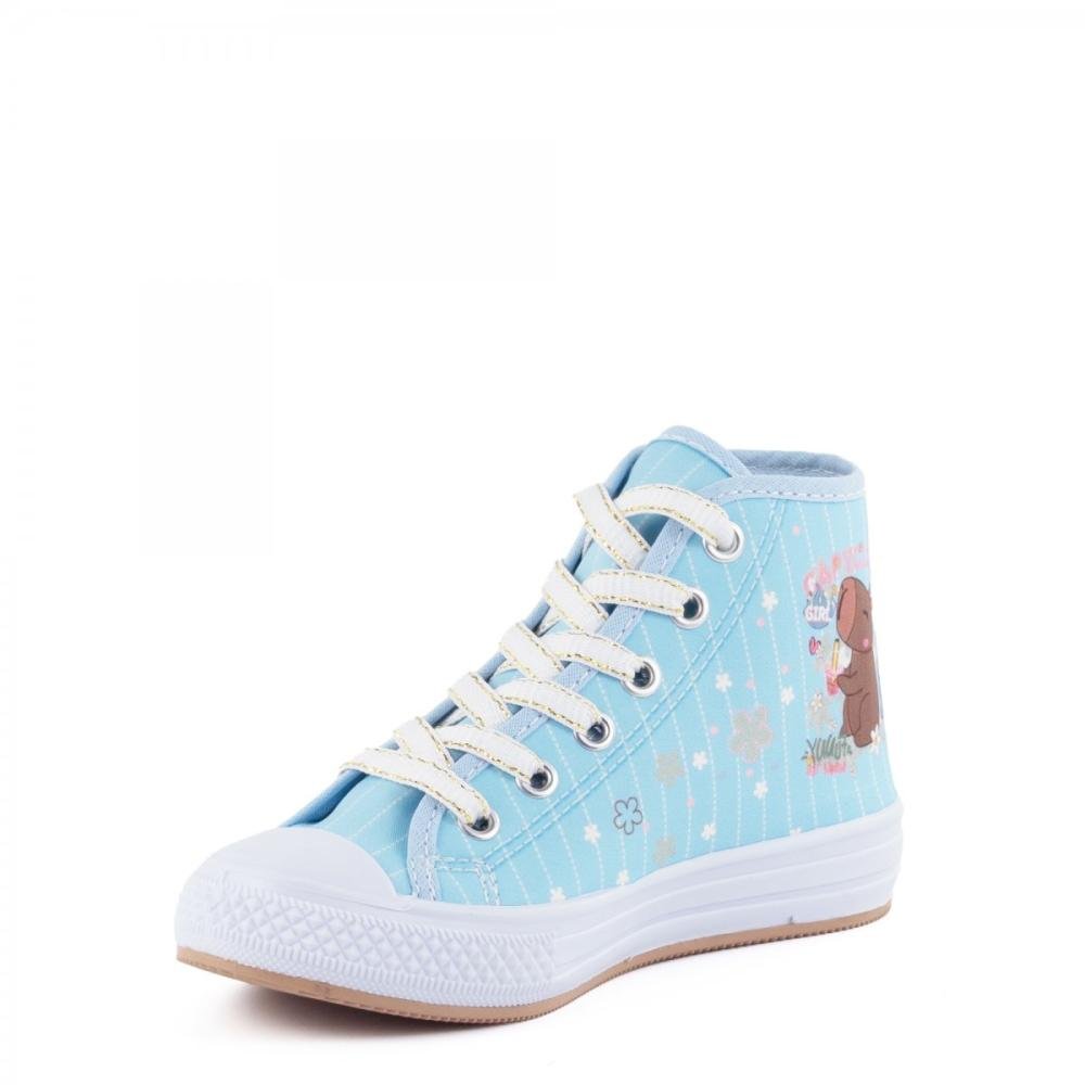 Tênis Botinha Capivara Winipeg Infantil Menina Azul 4
