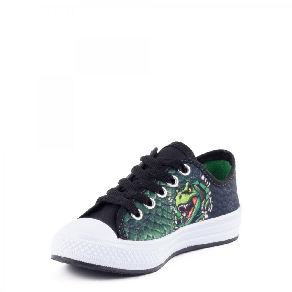 Tênis Casual Dinossauro Winipeg Infantil Menino Preto 4
