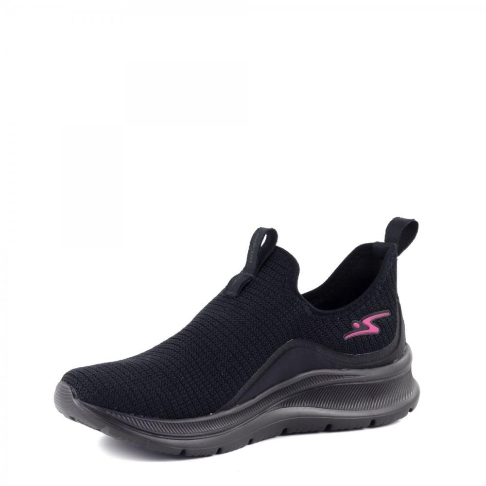 Tênis Jogging Calce Fácil Adrun Feminino Preto 4