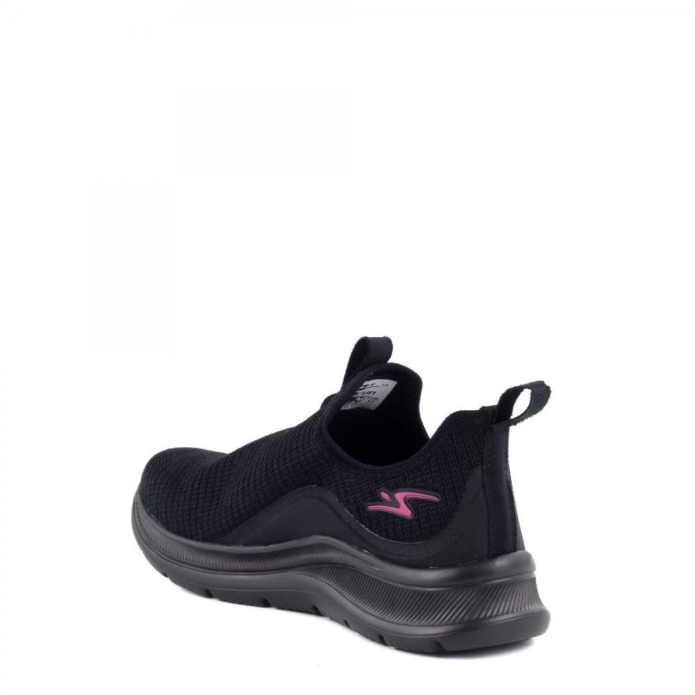 Tênis Jogging Calce Fácil Adrun Feminino Preto 5