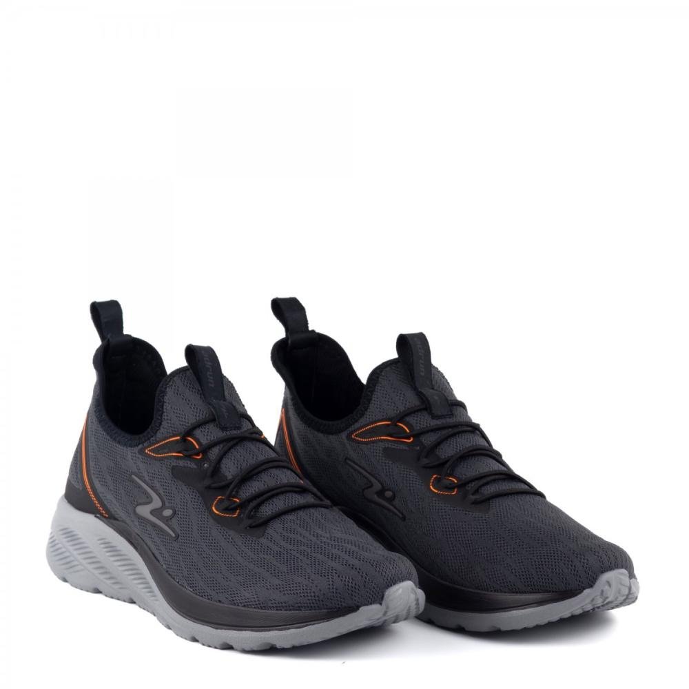 Tênis Jogging Calce Fácil Adrun Masculino Cinza 2