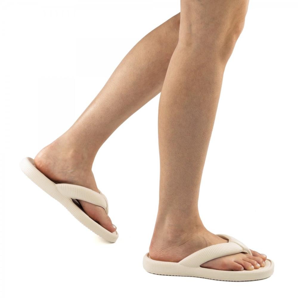 Chinelo Dedo EVA Leve Dijean Feminino Off White 2