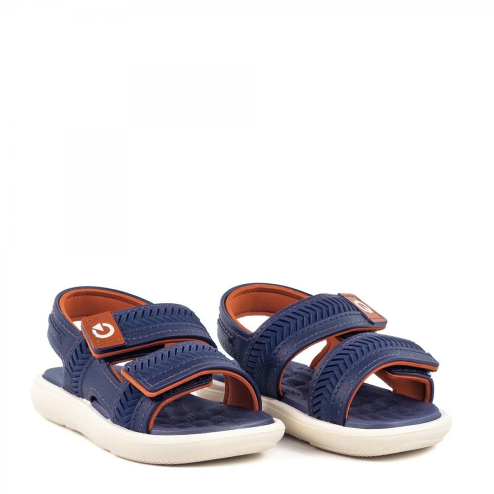 Sandália Papete Casual Cartago Mini Infantil Menino Azul 2