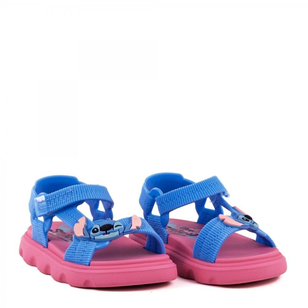 Sandália Papete Stitch Grendene Kids Baby Menina Rosa/Azul 2