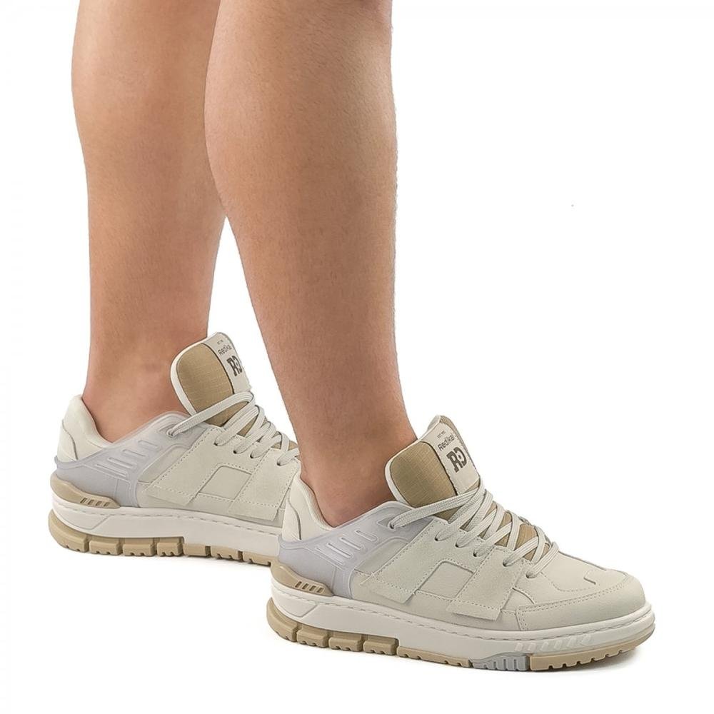 Tênis Casual Street Redikal Masculino Bege 2