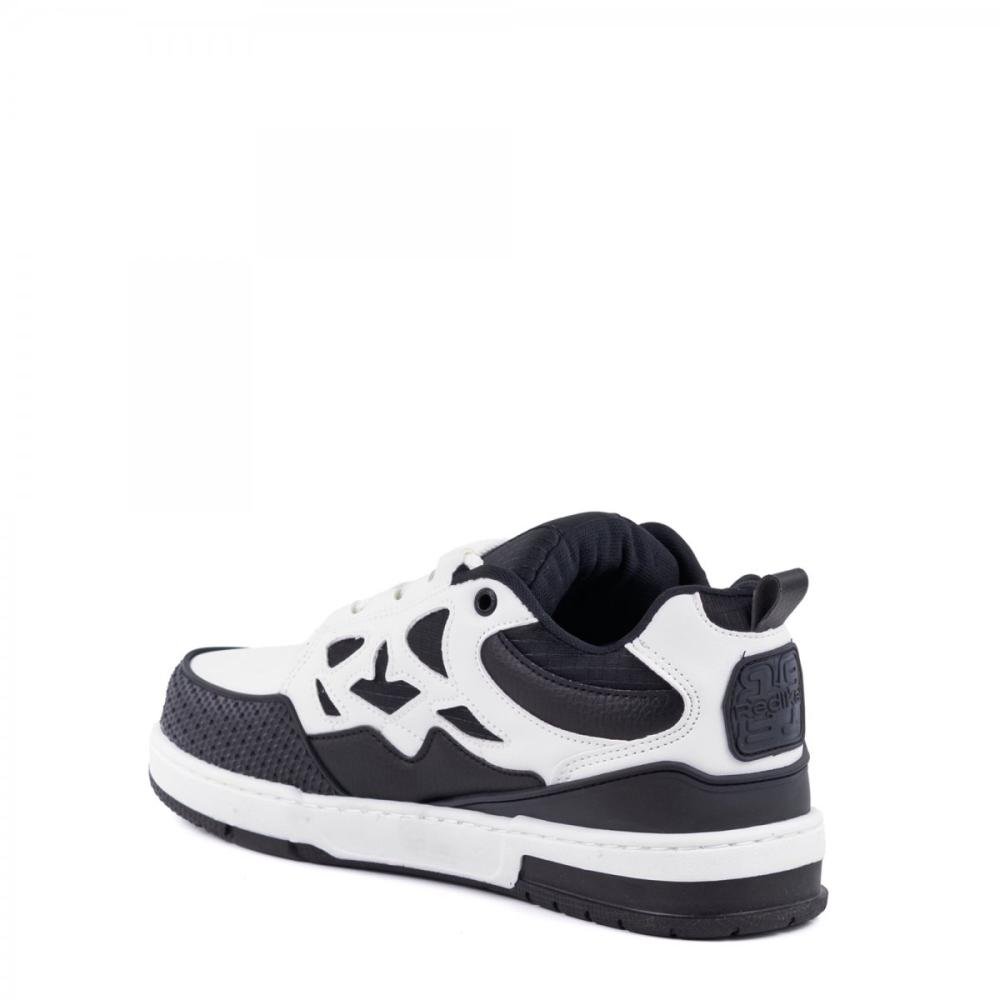 Tênis Casual Street Redikal Masculino Branco/Preto 4