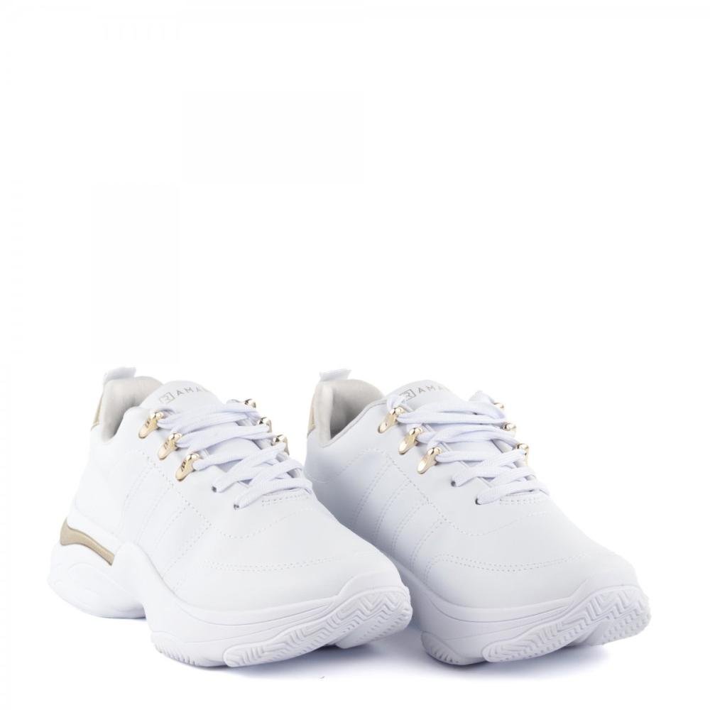 Tênis Chunky Casual Ramarim Feminino Branco 3