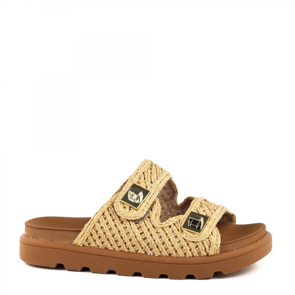 Tamanco Papete Flat Corda Vizzano Feminino