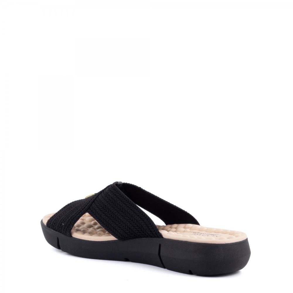 Tamanco Palmilha Massageadora Tira Elástica Modare Feminino Preto 5