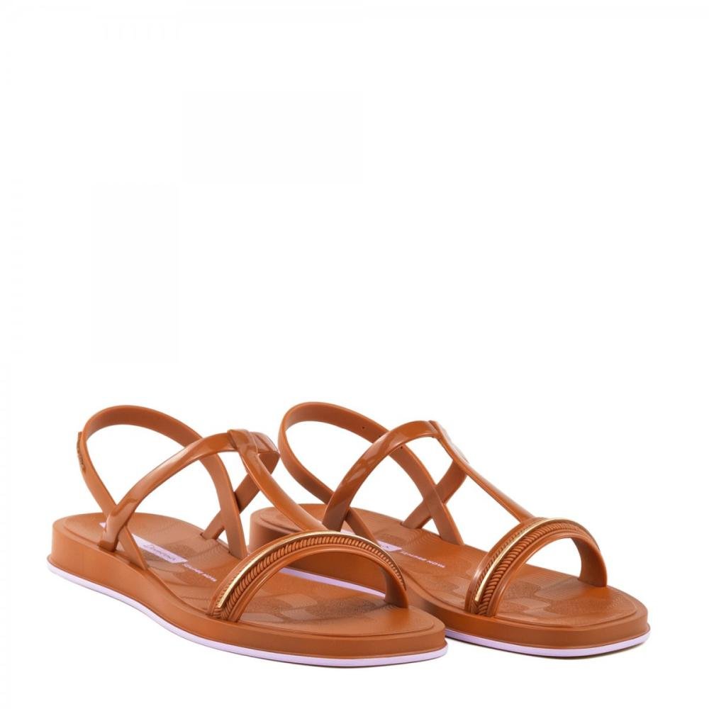 Sandália Rasteira Ipanema Glow Feminina Marrom 3