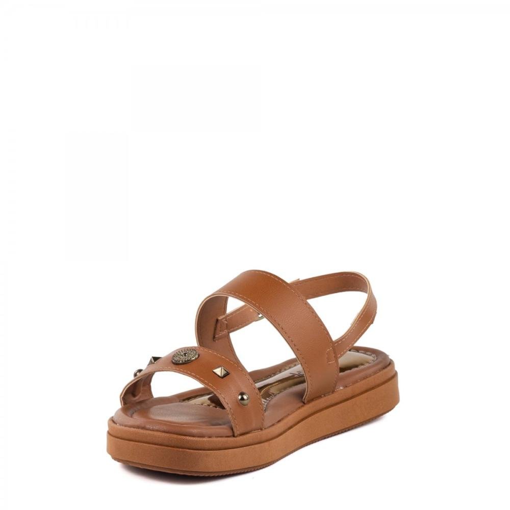 Sandália Flat Casual Mississipi Feminina Marrom 5