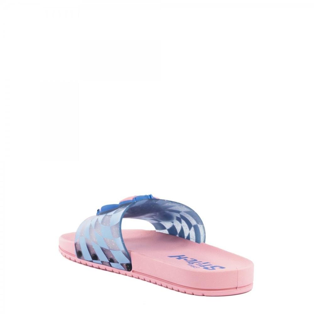 Chinelo Slide Stitch Grendene Kids Infantil Menina Azul 4