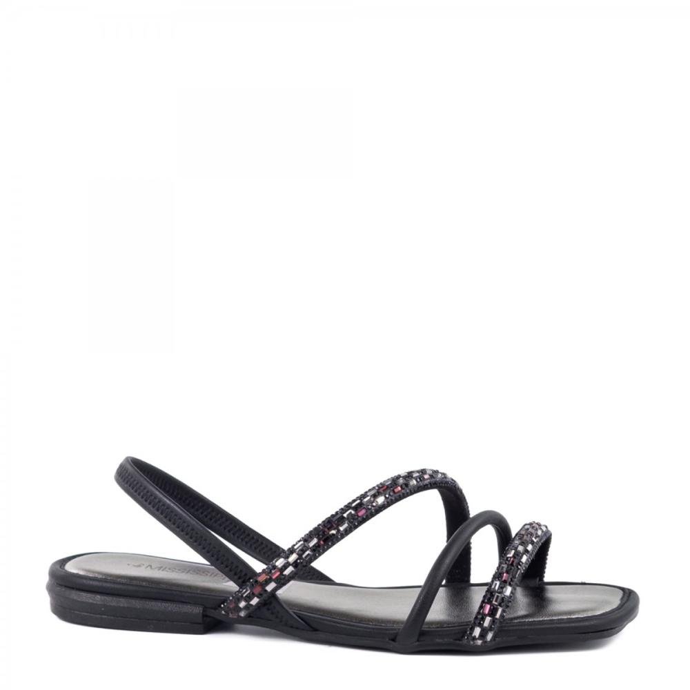 Sandália Rasteira Brilhantes Mississipi Feminina