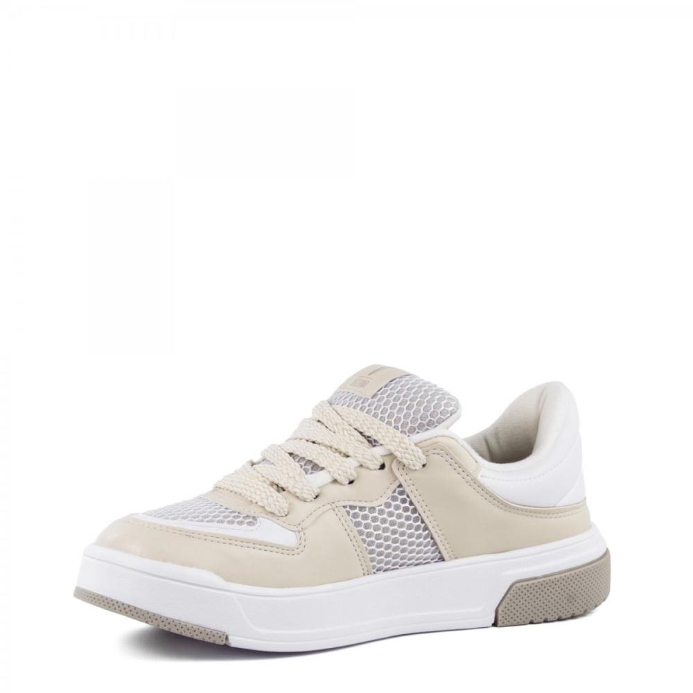 Tênis Casual Street Flat Vizzano Feminino Bege 4
