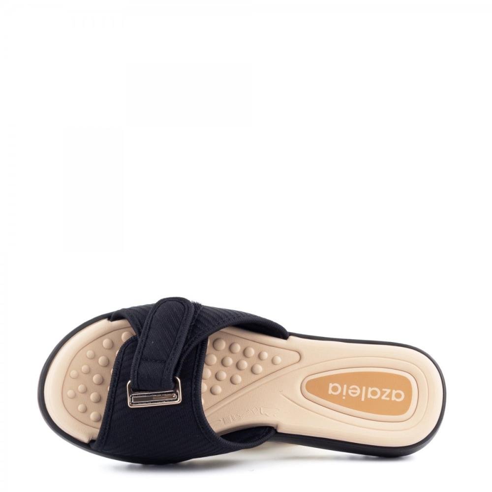 Tamanco Ajustável Ultraleve Massageador Azaleia Feminino Preto 4