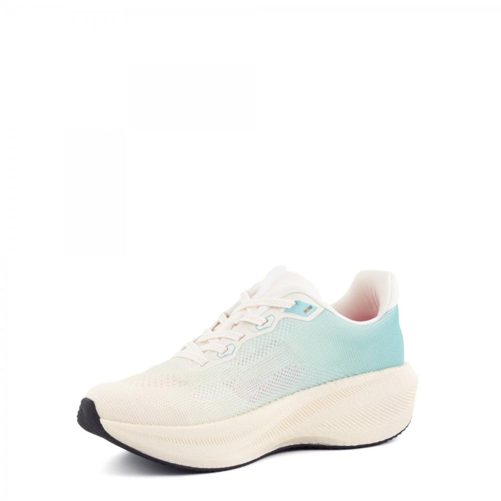 Tênis Esportivo Solado Ultraleve Actvitta Feminino Off White/Verde 5