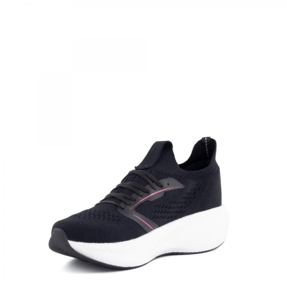 Tênis Esportivo Knit Solado Ultraleve Actvitta Feminino Preto 5