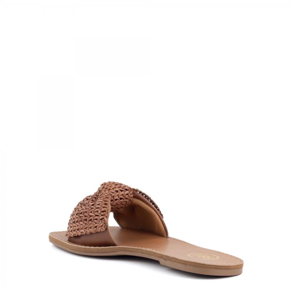 Rasteirinha Laço Casual Giovanna Dias Feminina Marrom 4