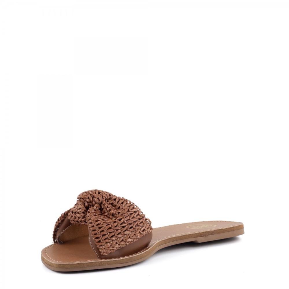 Rasteirinha Laço Casual Giovanna Dias Feminina Marrom 5