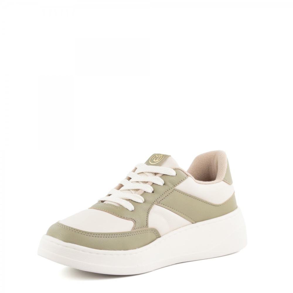Tênis Casual Conforto Modare Feminino Off White/Verde 5