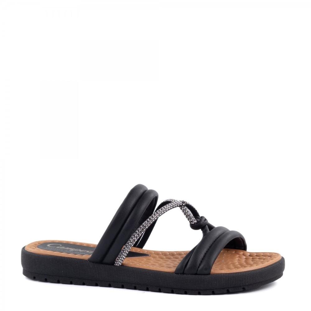 Tamanco Brilhantes Palmilha Massageadora Campesí Feminino