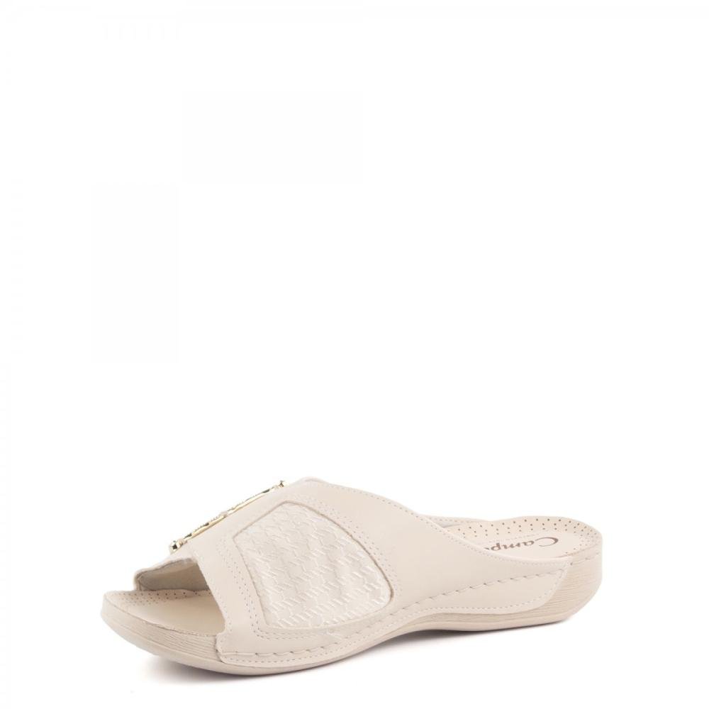 Tamanco Clássico Conforto Campesí Feminino Bege 5