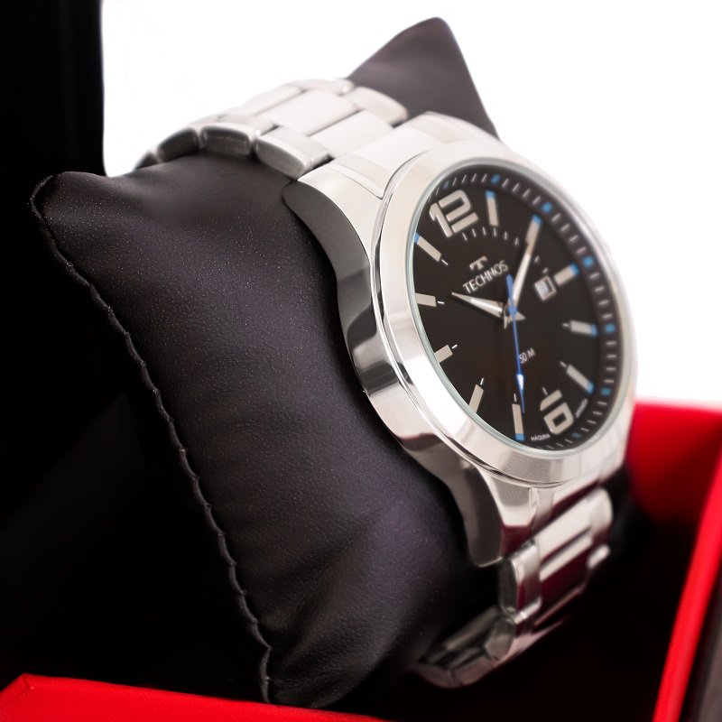 Relógio Technos Masculino Analógico de Aço Prata Garantia de um ano 2115GU/1A Prata 4