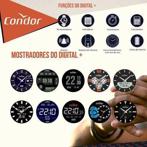 Relógio de Pulso Masculino Esportivo Condor Digital COKW05CAA/8D Preto 3